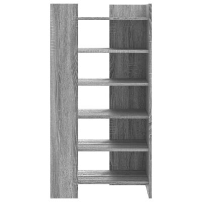 vidaXL Mueble zapatero madera de ingeniería gris Sonoma 52x37,5x100 cm