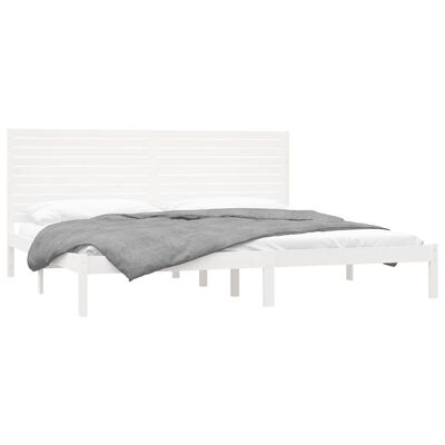 vidaXL Estructura de cama madera maciza blanco 200x200 cm