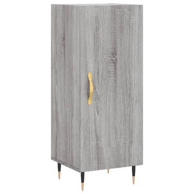 vidaXL Aparador alto madera contrachapada gris Sonoma 34,5x34x180 cm