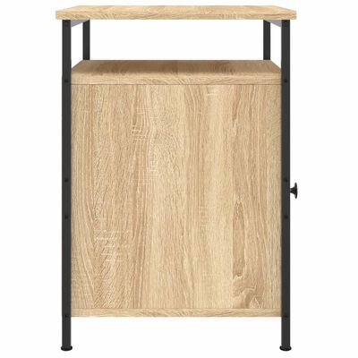 vidaXL Mesitas noche 2 uds madera contrachapada color roble 40x42x60cm