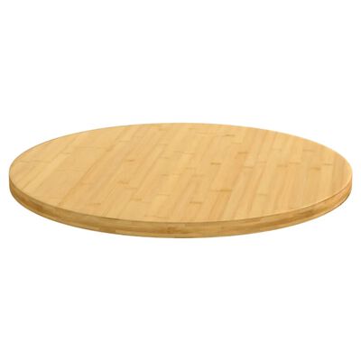 vidaXL Tablero de mesa de bambú Ø70x2,5 cm