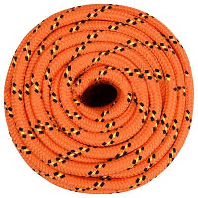 vidaXL Cuerda de barco polipropileno naranja 18 mm 25 m