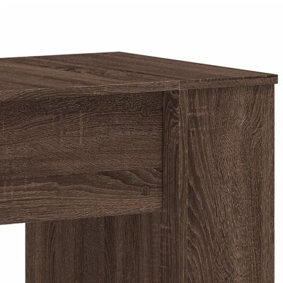 vidaXL Escritorio madera de ingeniería roble marrón 140x50x75 cm