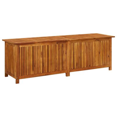 vidaXL Caja de almacenaje de jardín madera maciza acacia 175x50x58 cm