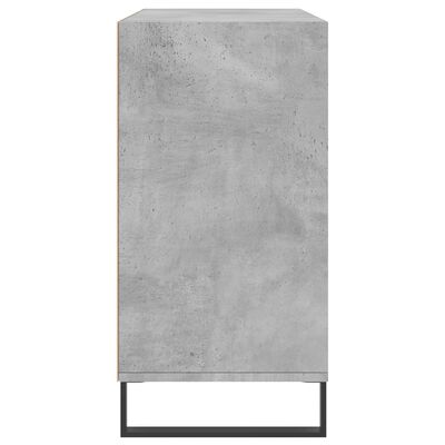 vidaXL Aparador de madera contrachapada gris hormigón 103,5x35x70 cm