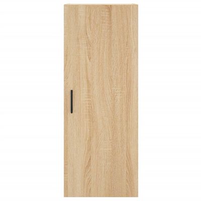 vidaXL Aparador de madera contrachapada roble Sonoma 34,5x34x180 cm