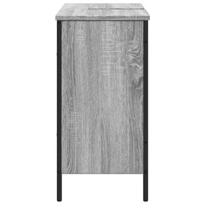 vidaXL Armario lavabo baño madera ingeniería gris Sonoma 80x30x60 cm