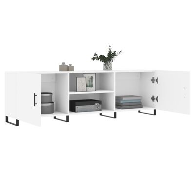 vidaXL Mueble para TV madera de ingeniería blanco 150x30x50 cm