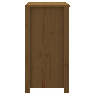 vidaXL Estantería madera maciza de pino marrón miel 80x35x68 cm