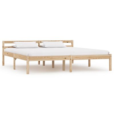 vidaXL Estructura de cama sin colchón madera maciza de pino 160x200 cm