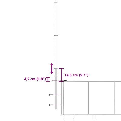 vidaXL Cama box spring con colchón tela marrón oscuro 200x200 cm