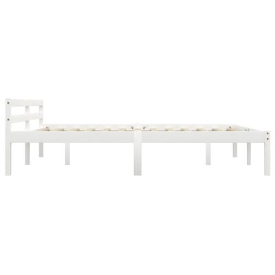 vidaXL Estructura de cama sin colchón madera de pino blanco 180x200 cm