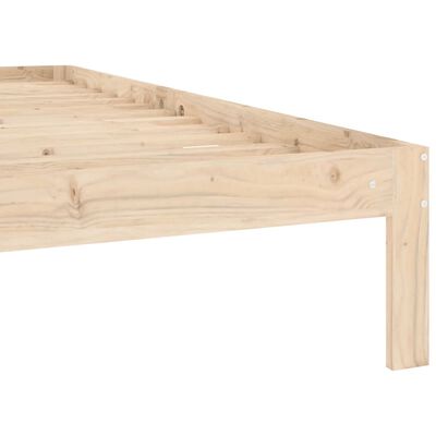 vidaXL Estructura de cama sin colchón madera maciza de pino 100x200 cm