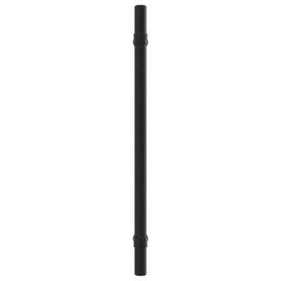 vidaXL Tiradores para armarios 20 uds acero inoxidable negro 192 mm