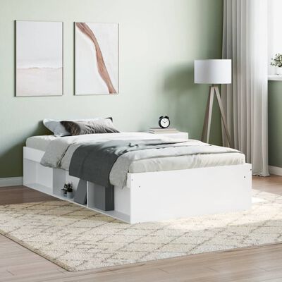 vidaXL Estructura de cama blanca 100x200 cm