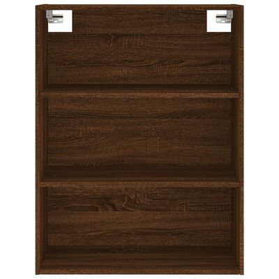 vidaXL Aparador alto madera contrachapada marrón roble 69,5x34x180 cm