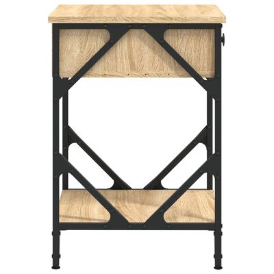 vidaXL Mesita de noche madera contrachapada roble sonoma 40x42x60 cm