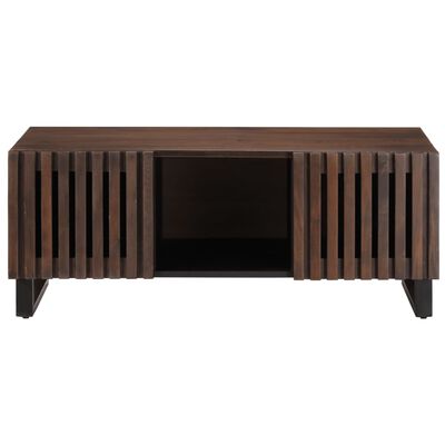 vidaXL Mesa de centro de madera maciza mango marrón 100x55x40 cm