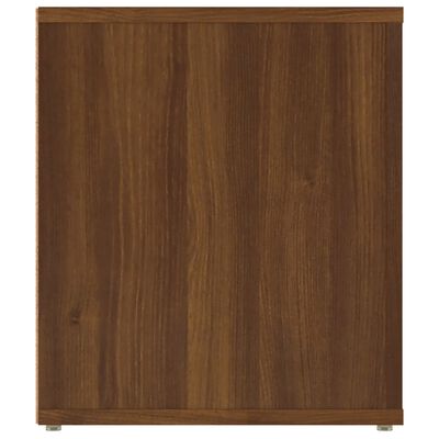 vidaXL Mueble TV madera contrachapada color marrón roble 100x35x40 cm