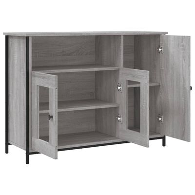 vidaXL Aparador madera de ingeniería gris Sonoma 100x35x75 cm