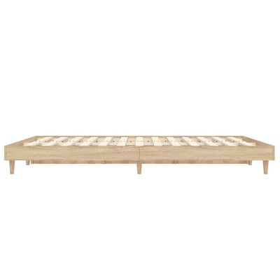 vidaXL Estructura de cama sin colchón madera roble Sonoma 140x190 cm