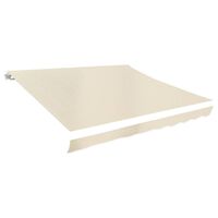 vidaXL Toldo de lona color crema 3x2,5 m sin armazón