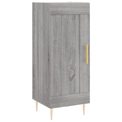 vidaXL Aparador madera de ingeniería gris Sonoma 34,5x34x90 cm