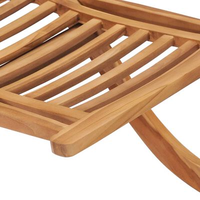 vidaXL Silla de jardín plegable madera maciza de teca 50x90x69 cm