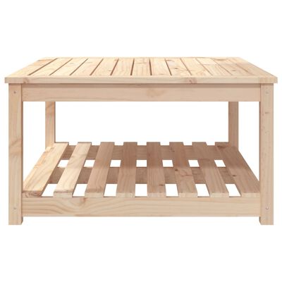 vidaXL Mesa de jardín madera maciza de pino 82,5x82,5x45 cm