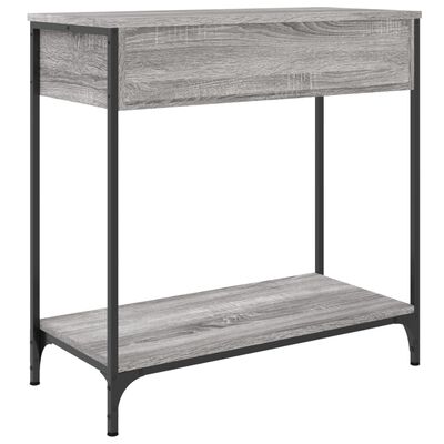 vidaXL Mesa consola madera de ingeniería gris Sonoma 75x34,5x75 cm