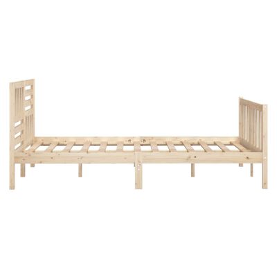 vidaXL Estructura de cama de madera maciza 140x190 cm