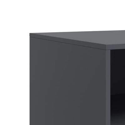 vidaXL Mueble para TV de acero gris antracita 67x39x44 cm