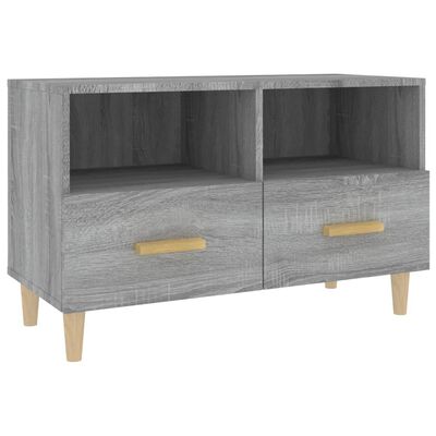 vidaXL Mueble de TV madera de ingeniería gris Sonoma 80x36x50 cm