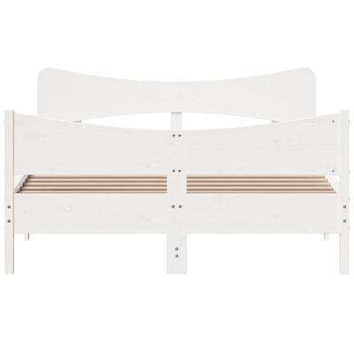 vidaXL Estructura de cama sin colchón madera maciza de pino 160x200 cm