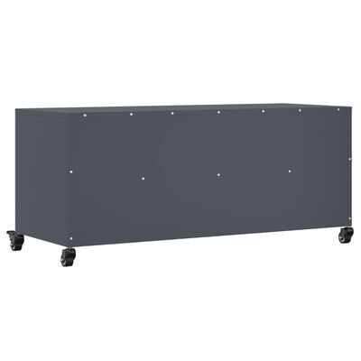 vidaXL Mueble de TV acero gris antracita 100,5x39x43,5 cm