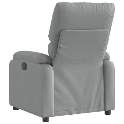 vidaXL Sillón reclinable de tela gris claro