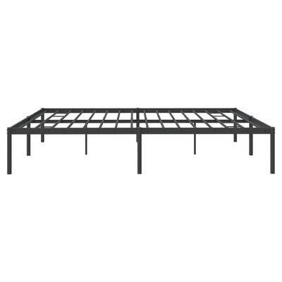 vidaXL Estructura de cama sin colchón metal negro 193x203 cm