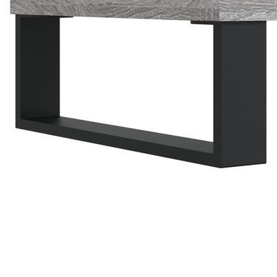 vidaXL Mesa de centro madera contrachapada gris Sonoma 90x50x36,5 cm