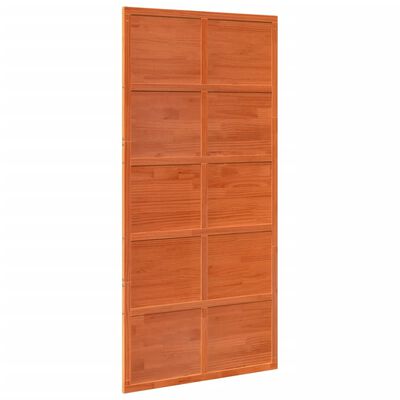 vidaXL Puerta de granero madera maciza pino marrón miel 100x208 cm