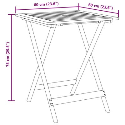 vidaXL Juego de bistro de 3 piezas ratán PE y madera maciza gris