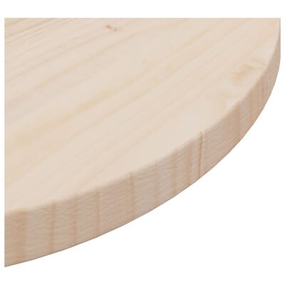 vidaXL Superficie de mesa madera maciza de pino Ø50x2,5 cm