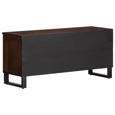 vidaXL Mueble de TV madera maciza mango marrón 100x34x46 cm