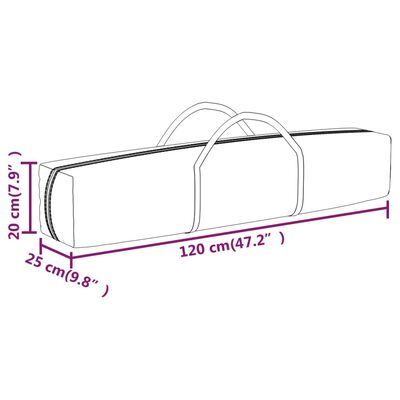 vidaXL Carpa para fiestas plegable color crema 3x3 m