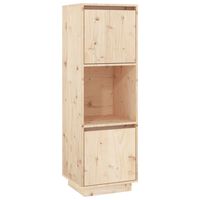 vidaXL Aparador de madera maciza de pino 38x35x117 cm