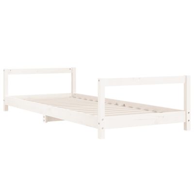 vidaXL Estructura de cama para niños madera de pino blanco 80x200 cm