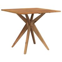 vidaXL Mesa de jardín cuadrada madera maciza de acacia 85x85x75 cm