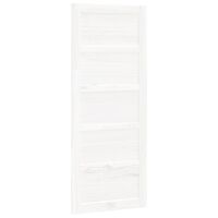 vidaXL Puerta de granero madera maciza pino blanca 80x1,8x204,5 cm