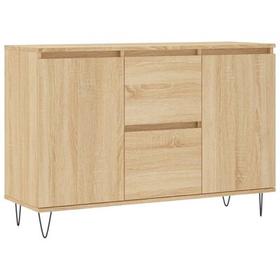 vidaXL Aparador de madera de ingeniería roble Sonoma 104x35x70 cm