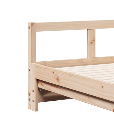 vidaXL Sofá cama sin colchón madera maciza de pino 80x200 cm