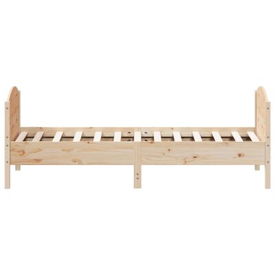 vidaXL Estructura de cama sin colchón madera maciza de pino 90x190 cm